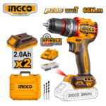 TALADRO CON PERCUTOR 66NM + 2 BATERÍAS + CARGADOR + MALETÍN - #CIDLI20668