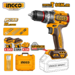 TALADRO CON PERCUTOR 86NM + BATERÍA + CARGADOR + ACCESORIOS - #CIDLI20868