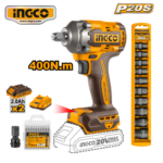 SET 4PZ LLAVE IMPACTO 400NM + LINTERNA + JUEGO DE DADOS+ ACCESORIOS - #COSLI23048 - Imagen 2