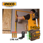 KIT TALADRO PERCUTOR 76NM + NIVEL LÁSER 2 LÍNEAS + MEDIDOR LÁSER 70M - #COSLI250511 - Imagen 2