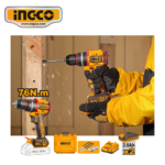 KIT TALADRO PERCUTOR 76NM + NIVEL LÁSER 2 LÍNEAS + MEDIDOR LÁSER 70M - #COSLI250511 - Imagen 4