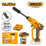 HIDROLAVADORA INALÁMBRICA 24.8BAR 2.8L/MIN + ACCESORIOS - #CPWLI20362