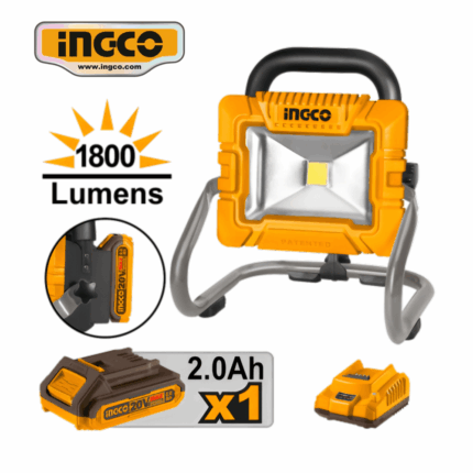 LAMPARA LED 1800 LÚMENES 20V + 1 BATERIA 2.0AH + CARGADOR - #CWLI20258