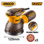 LIJADORA ROTO ORBITAL 320W 5" - #RS3216