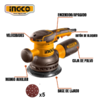 LIJADORA ROTO ORBITAL 450W 150MM (6") - #RS4516 - Imagen 2