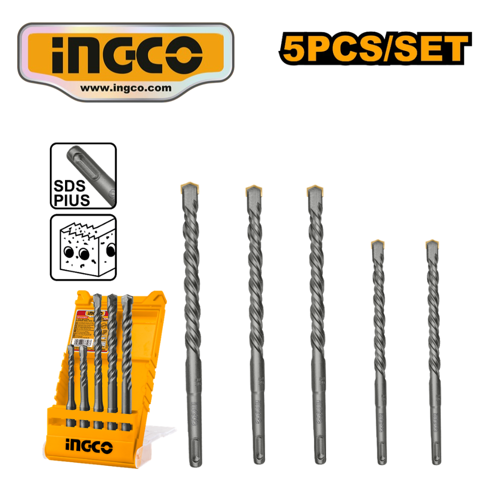 AKD2052 SET 5 BROCAS PARA CONCRETO SDS PLUS - #AKD2052 - Imagen 1