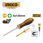 DESARMADOR 2 EN 1 PUNTA PHILIPS Y PLANO 135MM - #AKISD0203