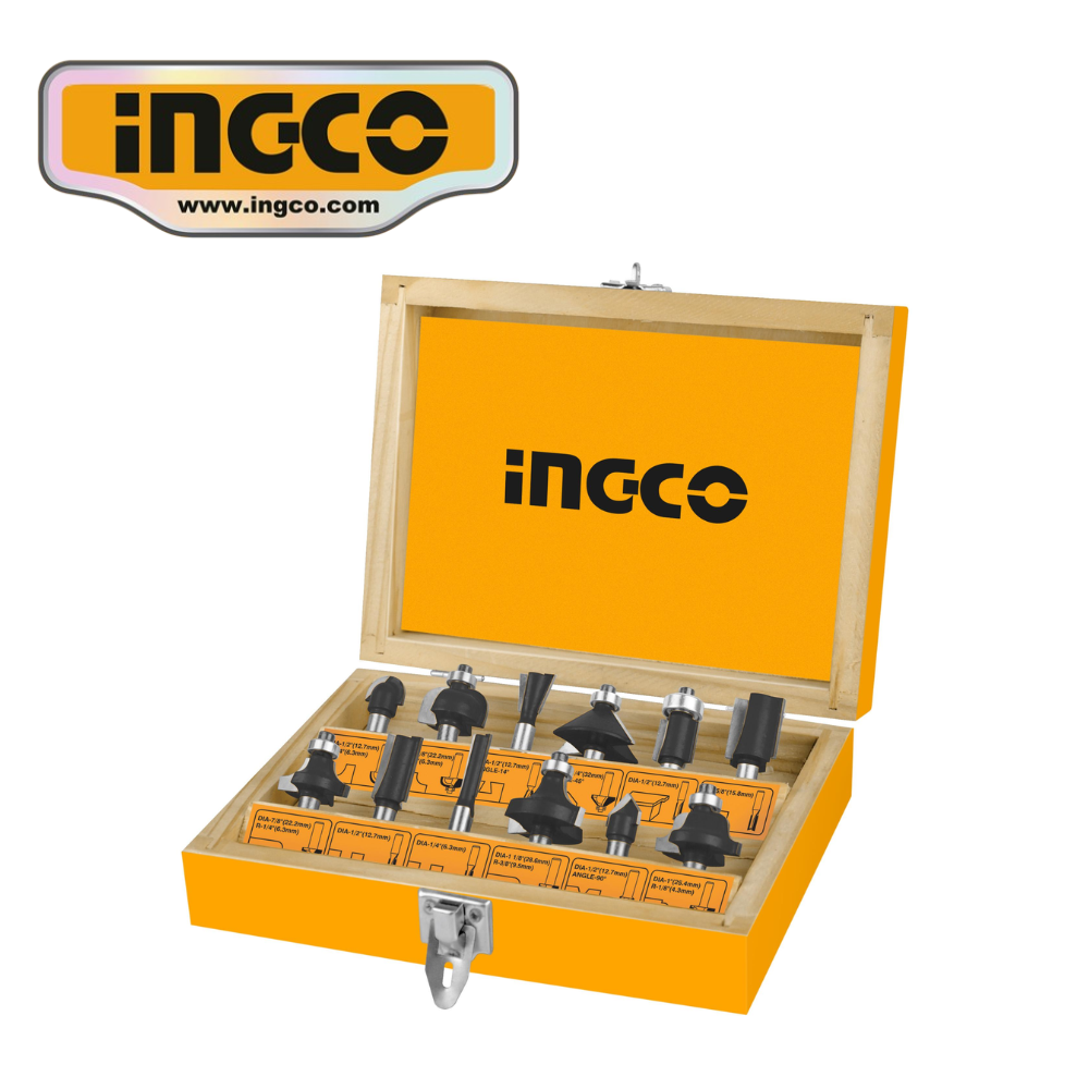 AKRT1201 SET 12 PZ FRESAS PARA RUTEADORA 6MM - #AKRT1201 - Imagen 1