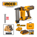 CLAVADORA INALÁMBRICA 01 BATERÍA 20V 2.0AH + CARGADOR - #CBNLI5008