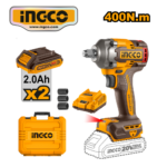 LLAVE DE IMPACTO DE 400NM 20V DE 1/2" + 2BATERÍAS 2.0AH + CARGADOR - #CIWLI2040