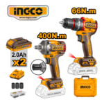 SET LLAVE DE IMPACTO 400NM + TALADRO 66NM - #CKLI20275