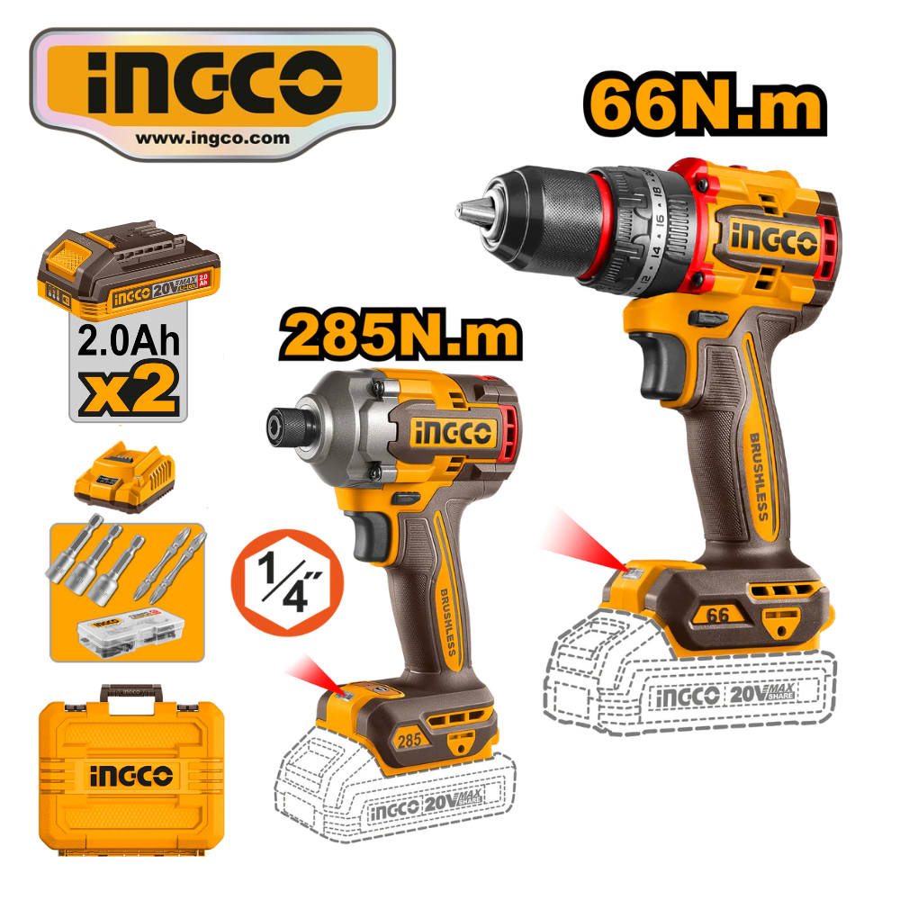 CKLI20277 WEB SET ATORNILLADOR IMPACTO 285NM + TALADRO 66NM - #CKLI20277 - Imagen 1
