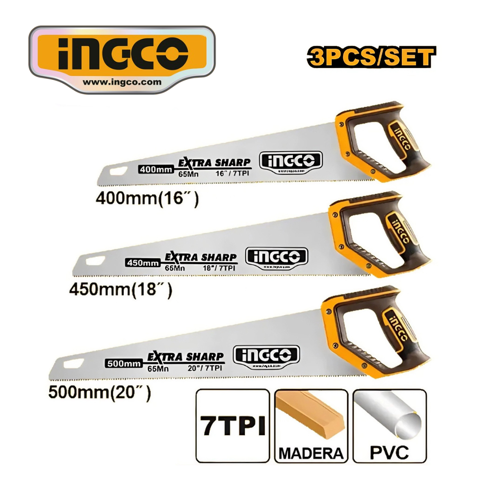 COS23093 web SET 3 SERRUCHOS DE CARPINTERO 16",18" Y 20" - #COS23093 - Imagen 1