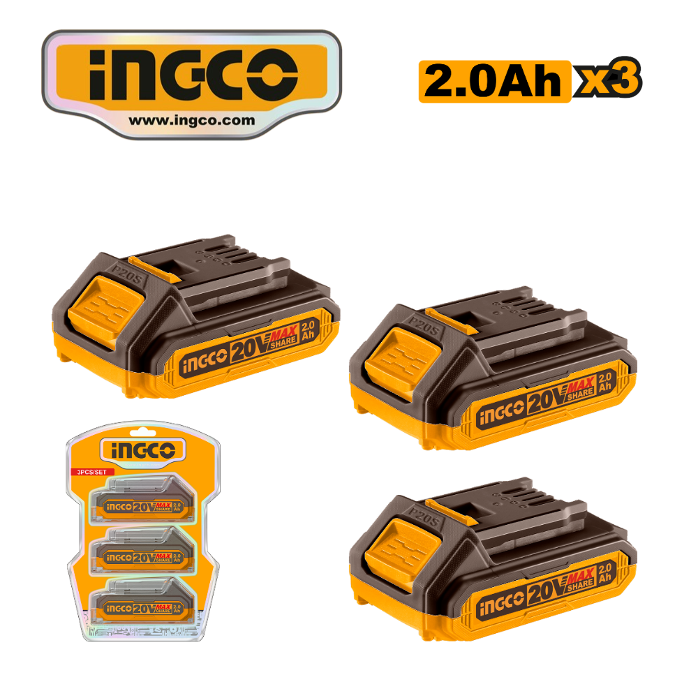 COSLI240311 SET 3 BATERÍAS 20V DE 2.0AH - #COSLI240311 - Imagen 1