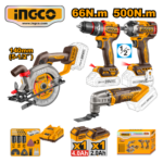 KIT 4 EN 1 TALADRO/LLAVE IMPACTO/MULTITOOLS/SIERRA CIRCULAR/ACCESORIOS - #COSLI241169