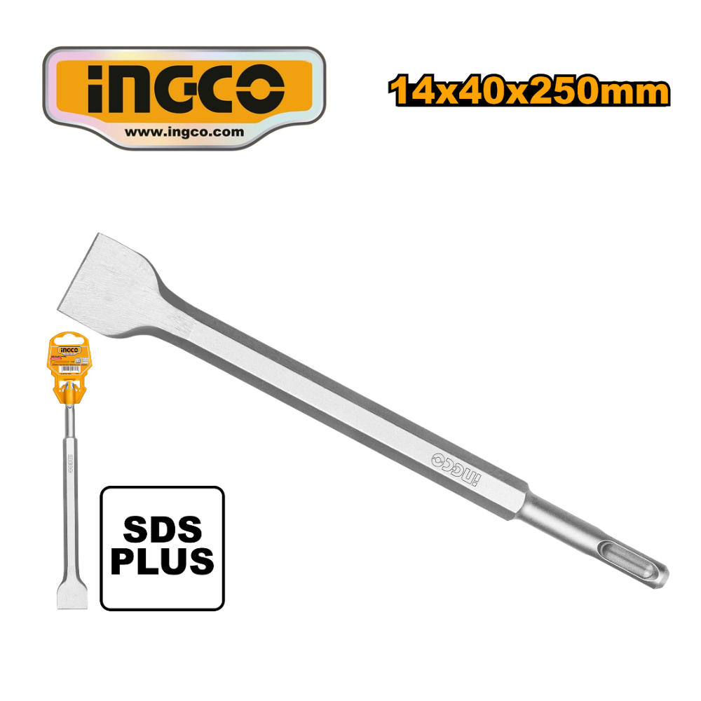 DBC0122502 web CINCEL SDS PLUS PUNTA PLANA ANCHA 14x250x40MM - #DBC0122502 - Imagen 1