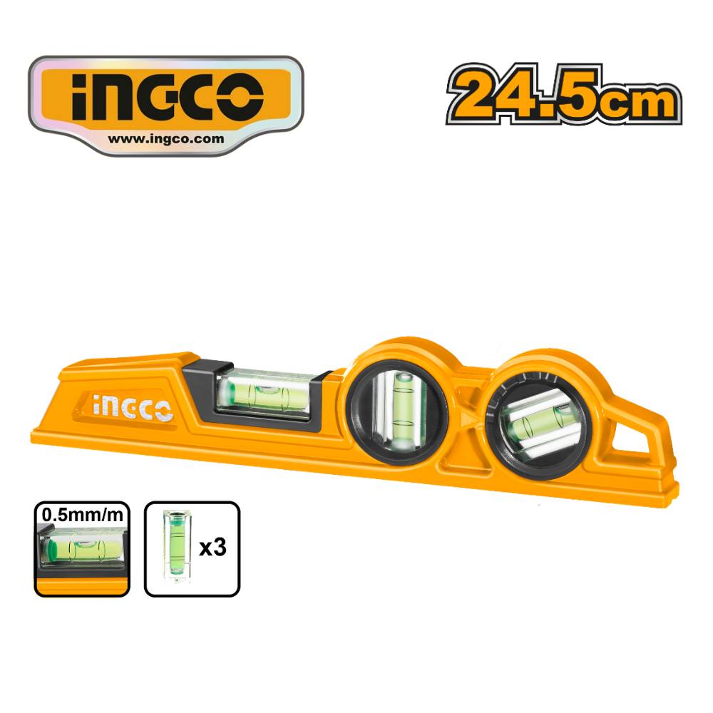 HBSL08030 web NIVEL ALUMINIO DE GOLPE 24.5CM - #HBSL08030 - Imagen 1