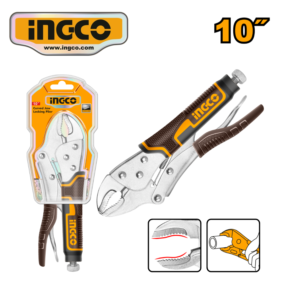 HCJLW0210 web ALICATE DE PRESIÓN PUNTA CURVA 10" - #HCJLW0210 - Imagen 1