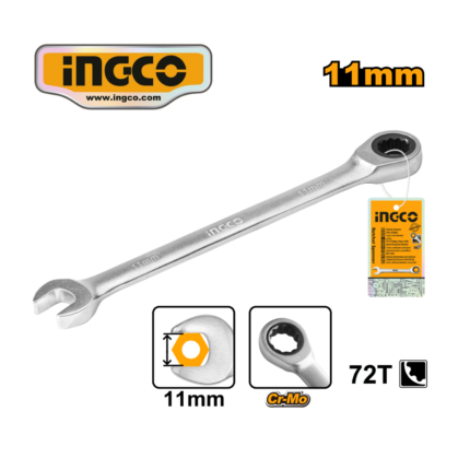 LLAVE COMBINADA RATCHET 11MM - #HCSPAR111