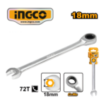 LLAVE COMBINADA RATCHET 18MM - #HCSPAR181