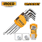 SET 9PZ LLAVES HEXAGONALES PUNTA BOLA - #HHK12091