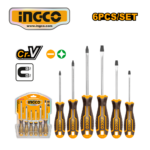 JUEGO 6PZ DESTORNILLADORES MAGNÉTICOS - #HKSD0628