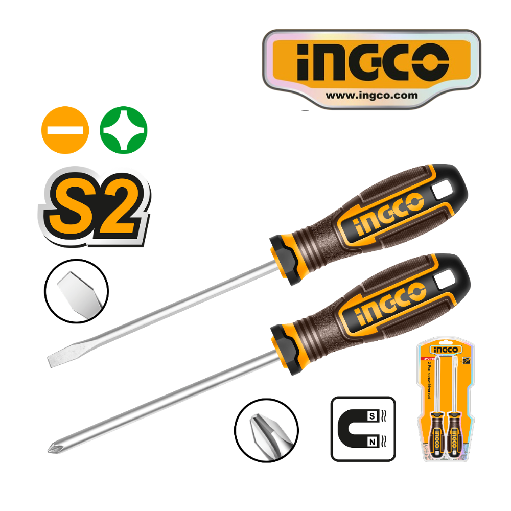 HKSDS0228 web SET 2PZ DESTORNILLADORES MAGNÉTICOS DE 125MM (PH2+SL) - #HKSDS0228 - Imagen 1