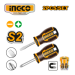 SET 2PZ DESTORNILLADORES IMANTADA PUNTA PLANA/ESTRELLA - #HKSDS2228