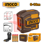 NIVEL LÁSER ROJO DE 2 LÍNEAS AUTONIVELANTE 0-18MM - #HLL156503