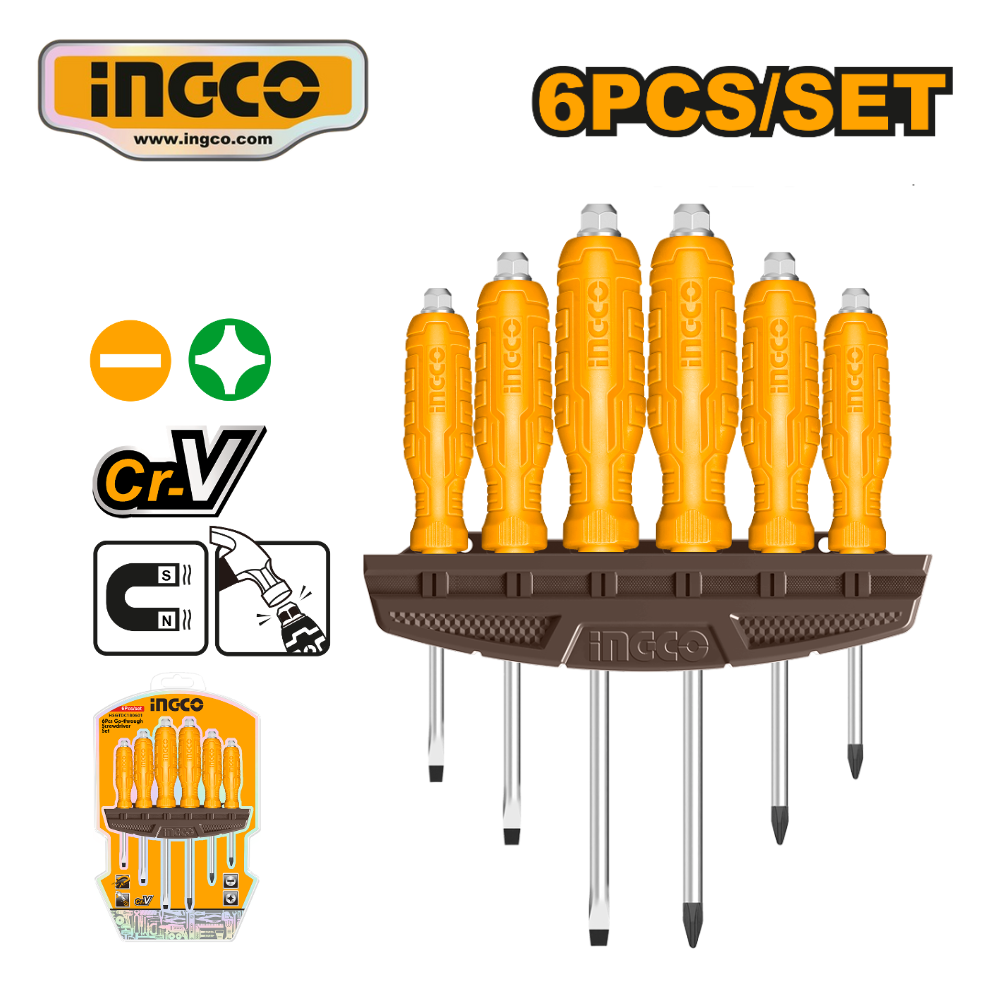 HSGTDC180601 WEB SET 6PZ DESTORNILLADORES DE GOLPE - #HSGTDC180601 - Imagen 1