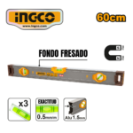 NIVEL DE ALUMINIO MAGNÉTICO PRO 60CM (24") - #HSL38060M
