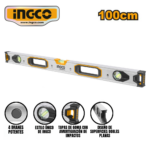 NIVEL DE ALUMINIO MAGNÉTICO 100CM - #HSL38100M