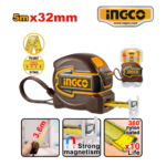 WINCHA CON NYLON 5Mx32MM DOBLE IMPRESIÓN MAGNÉTICA - #HSMT80532