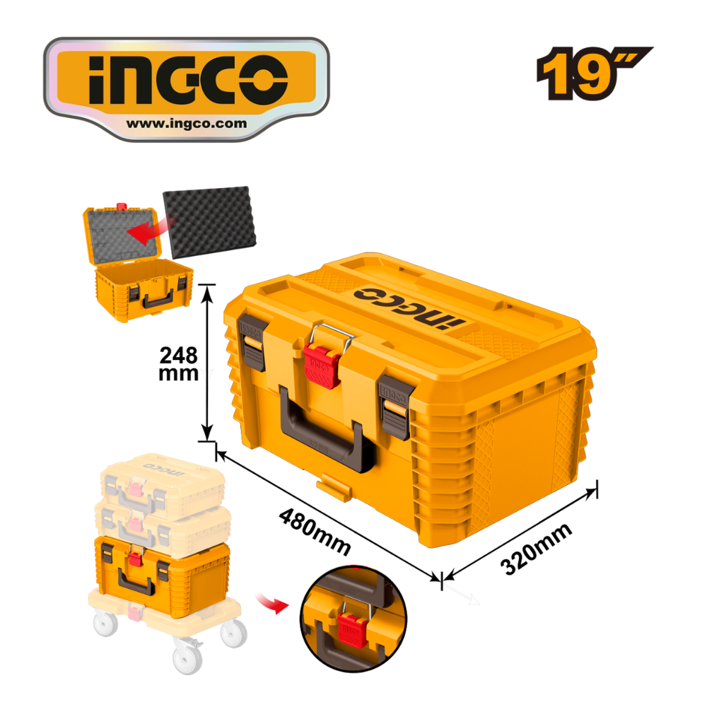 PBXS103 CAJA PORTA HERRAMIENTAS DE 19" APILABLE - #PBXS103 - Imagen 1