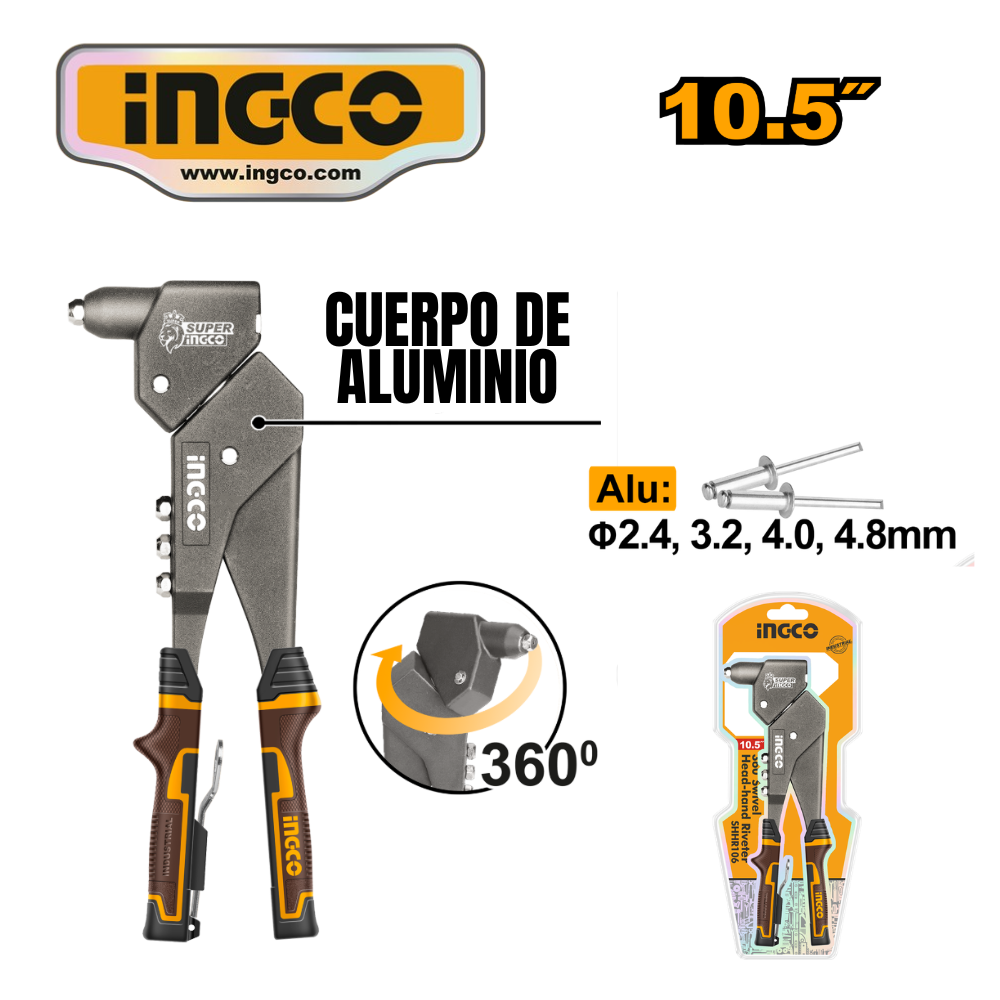 SHHR106 REMACHADORA CON CABEZA GIRATORIA DE 10.5" A 360° - #SHHR106 - Imagen 1