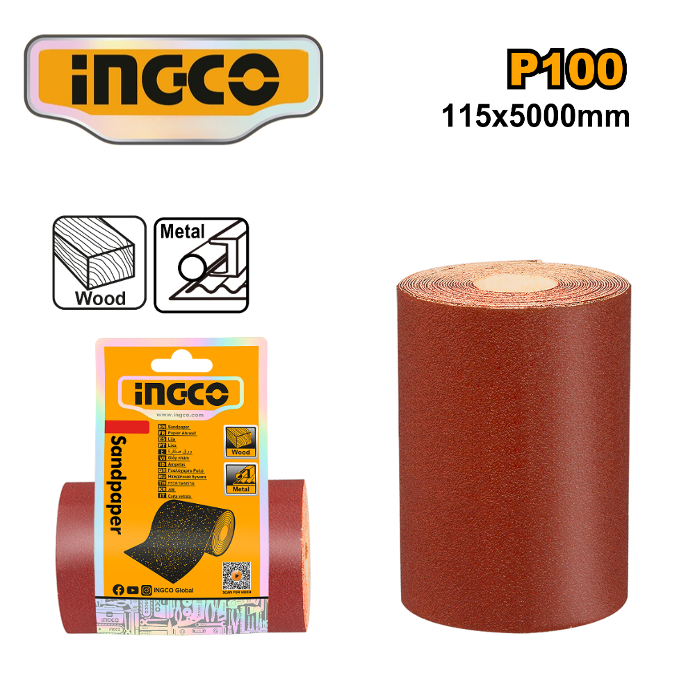 AKHS10065 ROLLO DE LIJA GRANO 100 - #AKHS10065 - Imagen 1