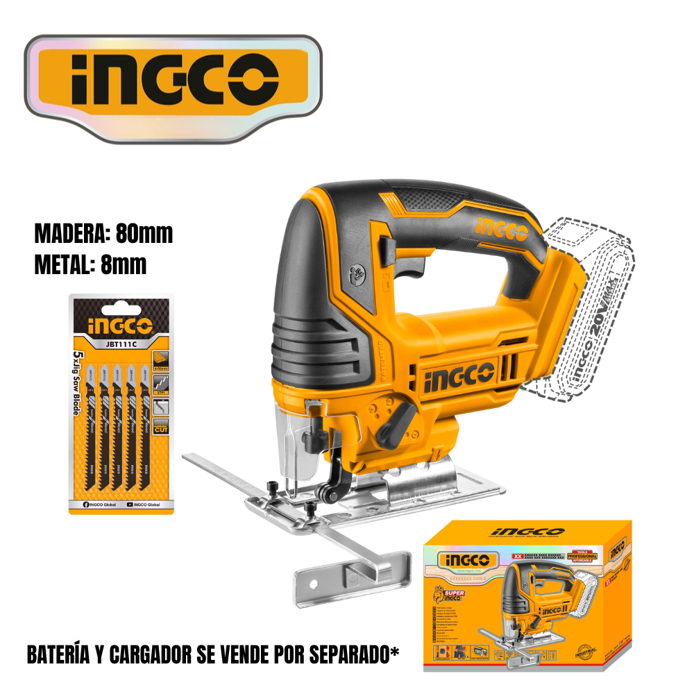 BATERÍA Y CARGADOR SE VENDE POR SEPARADO SIERRA CALADORA 20V SIN BATERÍA/CARGADOR - #CJSLI8501 - Imagen 1