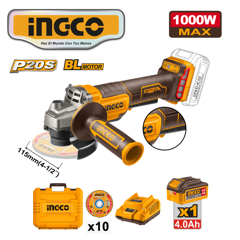 CAGLI2111561 web ESMERIL 4.1/2" 1000W + ACCESORIOS - #CAGLI2111561 - Imagen 1