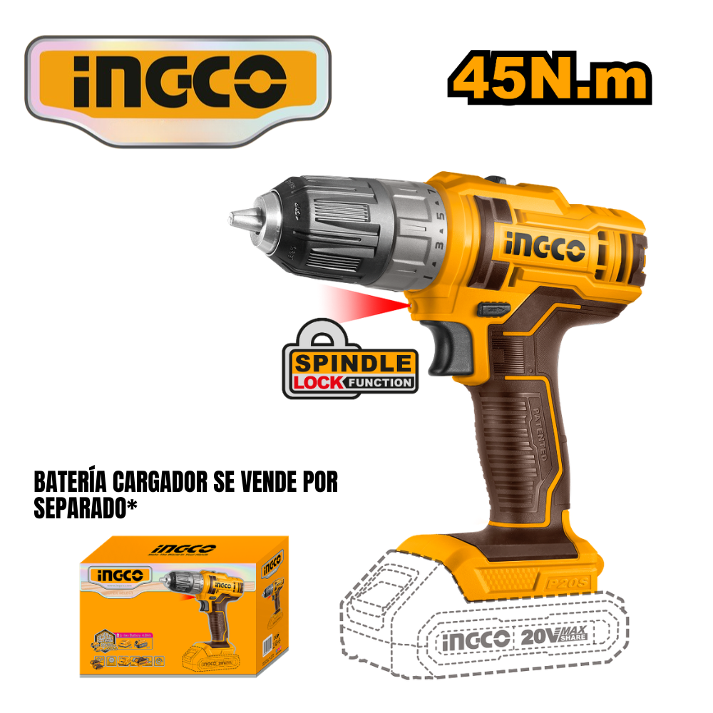 CDLI200515 web TALADRO ATORNILLADOR 3/8" DE 45NM SIN BATERÍA/CARGADOR - #CDLI200515 - Imagen 1