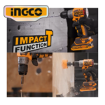 TALADRO PERCUTOR 66NM + ESMERIL 4.1/2" + ACCESORIOS - #CKLI20273 - Imagen 3