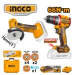 SET MINI AMOLADORA DE 3" + TALADRO 66NM - #CKLI20766