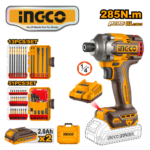 ATORNILLADOR IMPACTO 285NM 20V DE 1/4" + ACCESORIOS - #COSLI250784