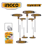 SET 8PZ LLAVES TORX CON MANGO EN "T" - #HHKT80838