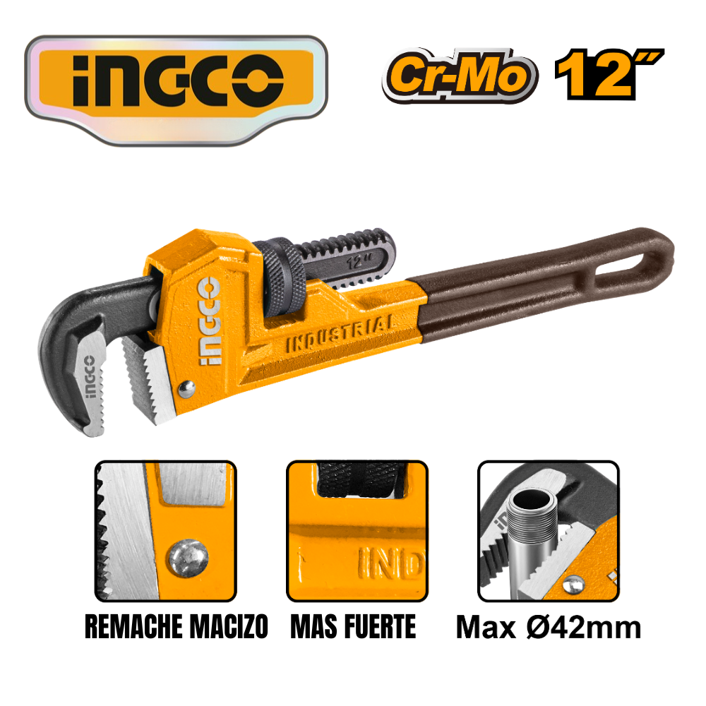 HPW0812 LLAVE STILLSON 12" - #HPW0812 - Imagen 1