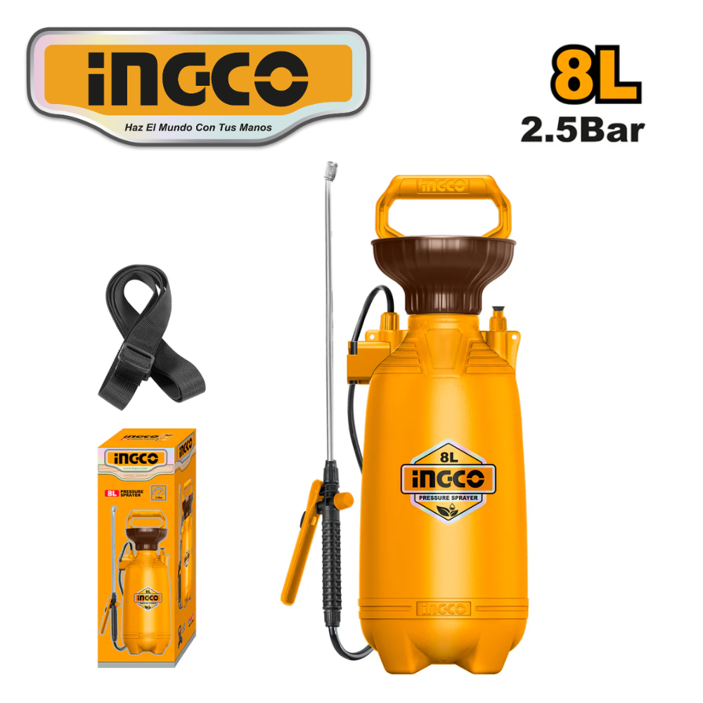 HSPP30802 web BOMBA PULVERIZADORA 2.5BAR DE 8 LITROS - #HSPP30802 - Imagen 1