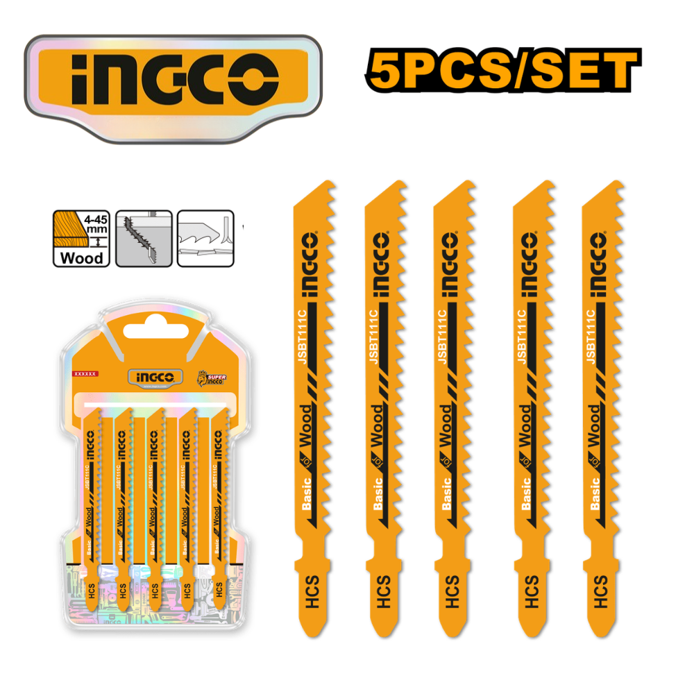 JSBT111C SET 5 PZ HOJAS DE CALAR PARA MADERA - #JSBT111C - Imagen 1