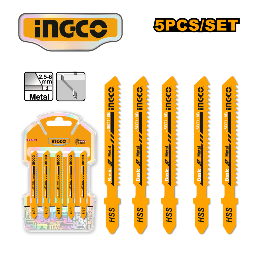 JSBT118B web SET 5 PZ HOJAS DE CALAR 12TPI - #JSBT118B - Imagen 1