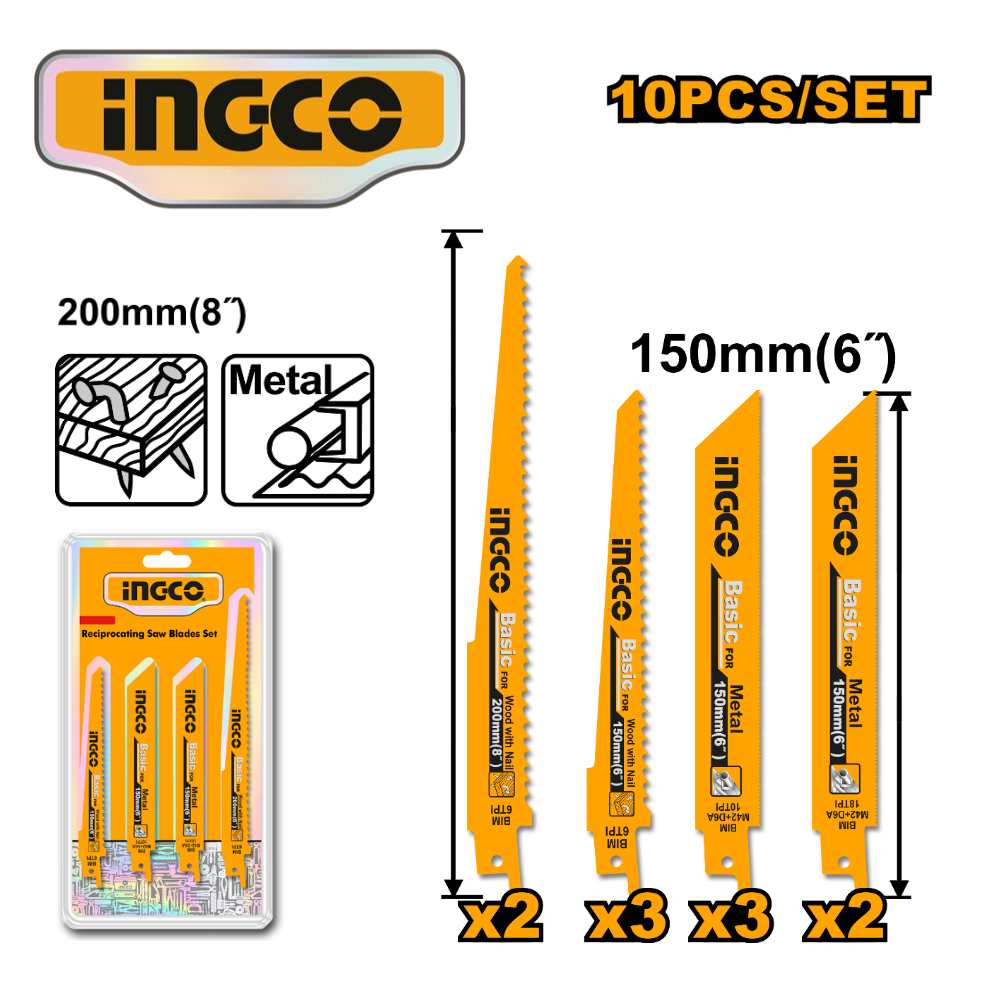 RSB1001 web SET 10 HOJAS PARA SIERRA SABLE - #RSB1001 - Imagen 1