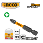 SET 10 PUNTAS DE IMPACTO IMANTADA PH 2x50MM - #SDBIM11PH223