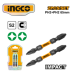 SET 2 PUNTAS DE IMPACTO IMANTADA PH2+PH2 65MM - #SDBIM72PH265
